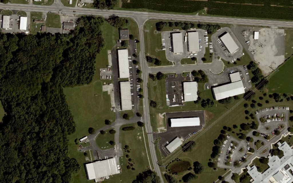 Aerial view of the area around 1277-1305 McD Dr